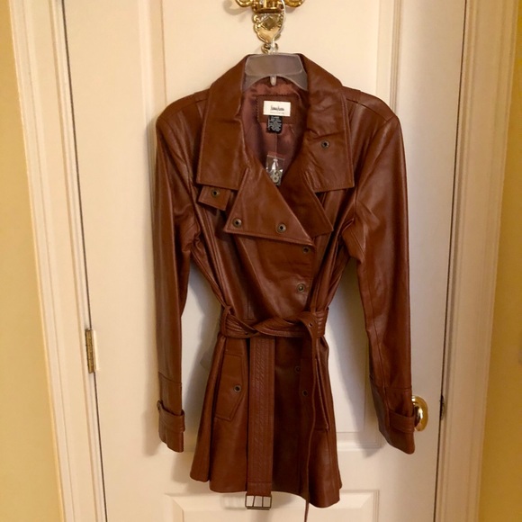 Neiman Marcus Jackets & Blazers - NEIMAN MARCUS  Lambskin Trench Coat NWT